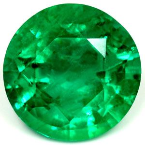 2.35 ct Round Green Natural Emerald
